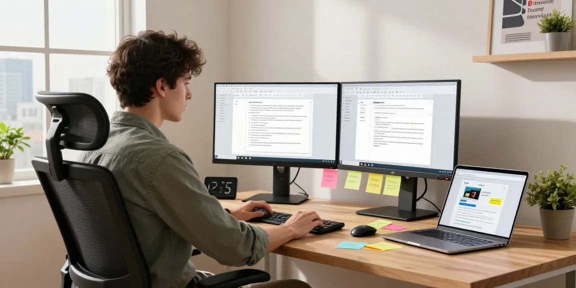 Professional user engaging with WPS Official Website in a modern home office setup.